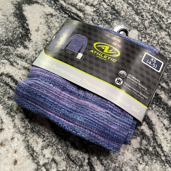 Athletic Works Girls Thermal Set XS 4-5 - Picture 8 of 10